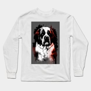 Saint Bernard Portrait Long Sleeve T-Shirt